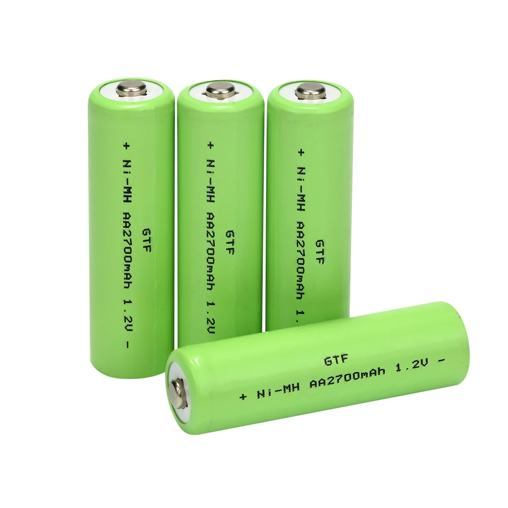 GTF 1,2 V AA перезаряжаемая батарея 2700mah новая Щелочная перезаряжаемая батарея для led светильник игрушка mp3 Прямая поставка