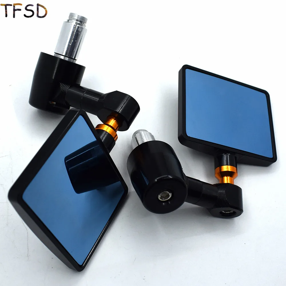 

Motorcycle Mirror Motorbike rearview back side mirrors handle bar end 7/8 22mm square shape For Yamaha XJR1300