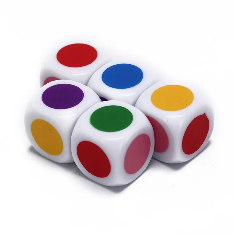 5 шт. акриловая доска для детей игра шестигранники белый цвет семейные вечерние забавные настольные кубики обучающие игры игрушки