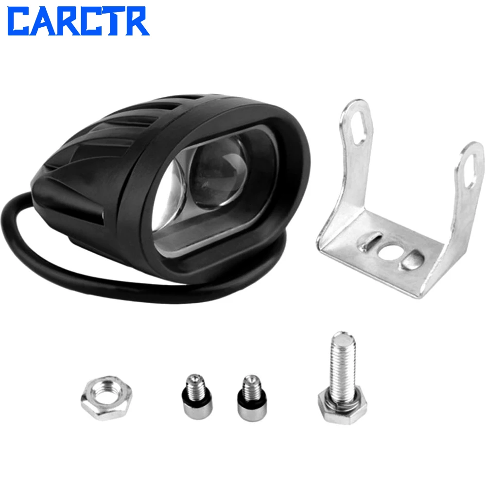 

LED Car Work Light 20W Car Driving Fog Spot Light Oval SUV Roof Spotlight Forklift Car Motorcycle Modified Lamp Working Lamps