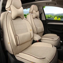 Полный Комплект Крышка Сиденье Автомобиля Custom Fit для Лотос L3 прокат Аксессуаров Для Интерьера Льняная Ткань Чехлов Стайлинга Автомобилей Подголовник крышка