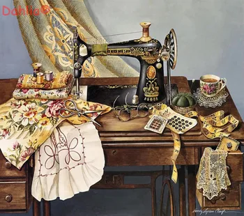 

Sewing with Mama Needlework Embroidery DIY Arts Cross Stitch Kits Crafts 14CT Counted Unprinted Home Decor Handmade