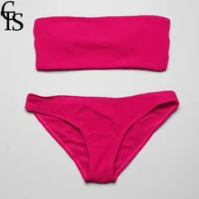 CTS Sólida Empurrar Para Cima As Mulheres de Biquíni 2018 Venda Quente Rosa Vermelha Maiô Praia Bikini Set Swimsuit Biquini Swimwear Verão mulheres