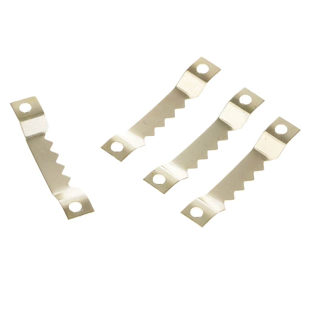 100pcs Heavy Duty Saw Tooth Hanger Hanging Picture Photo Oil Painting Mirror Frame Hanger Hook Screw 39x7mm Furniture Accesories