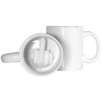 

1Piece Creative Coffee Mug Funny Middle Finger Cups And Mugs For Coffee Tea Milk Juice Novelty Birthday Gifts Present Office
