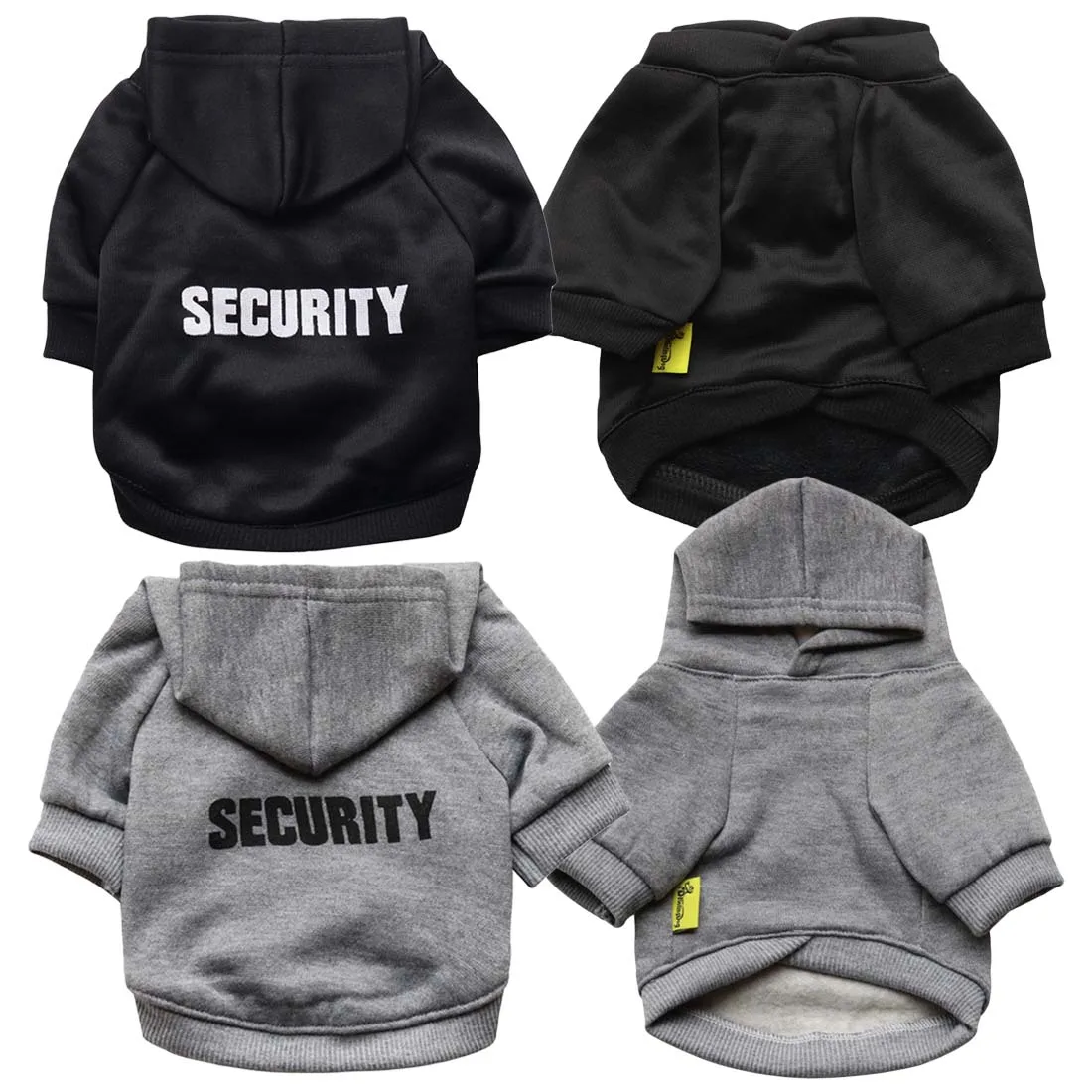 

Security Dog Clothes Classic Pet Dog Hoodies Clothes For Small Dog Autumn Soft Coat Jacket for Yorkie Chihuahua Puppy Clothing