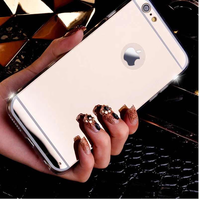 

Flash Fashion Luxury Plating Mirror Phone Case For iPhone 11 PRO MAX 7 7plus 6 6s 6Plus 8 8plus X Xs Max Xr 5 5s Se Back Cover