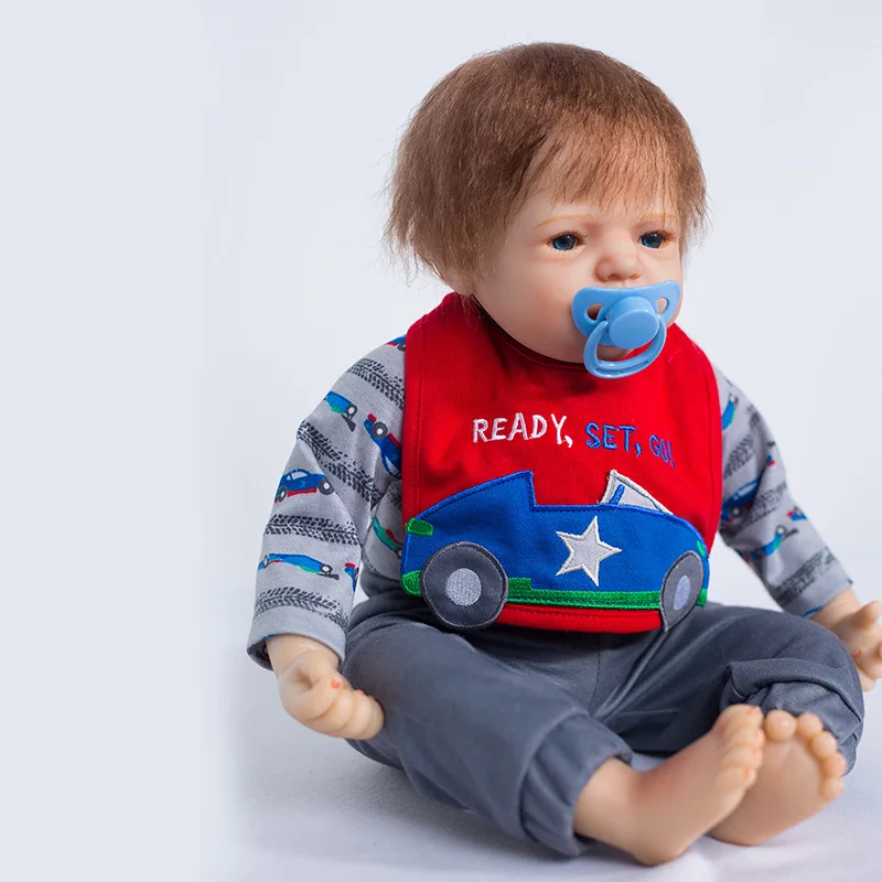 Здесь продается  52cm Soft Realistic Reborn Baby Doll Handmade BeBe Reborn Toy for Boys Newborn Boy Baby Birthday Gift Birthday Gift Brinquedos  Игрушки и Хобби