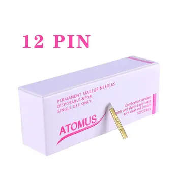 

ATOMUS PCD 12 14 Pins Permanent Tattoo Eyebrow Needle Microblading Eyebrow Needles Blade For 3D Embroidery Tattoo Accessories