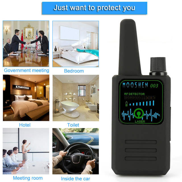 NEW M003 Multi-function Anti-spy Detector Camera GSM Audio Bug Finder GPS Signal Lens RF Tracker Detect Wireless Detector