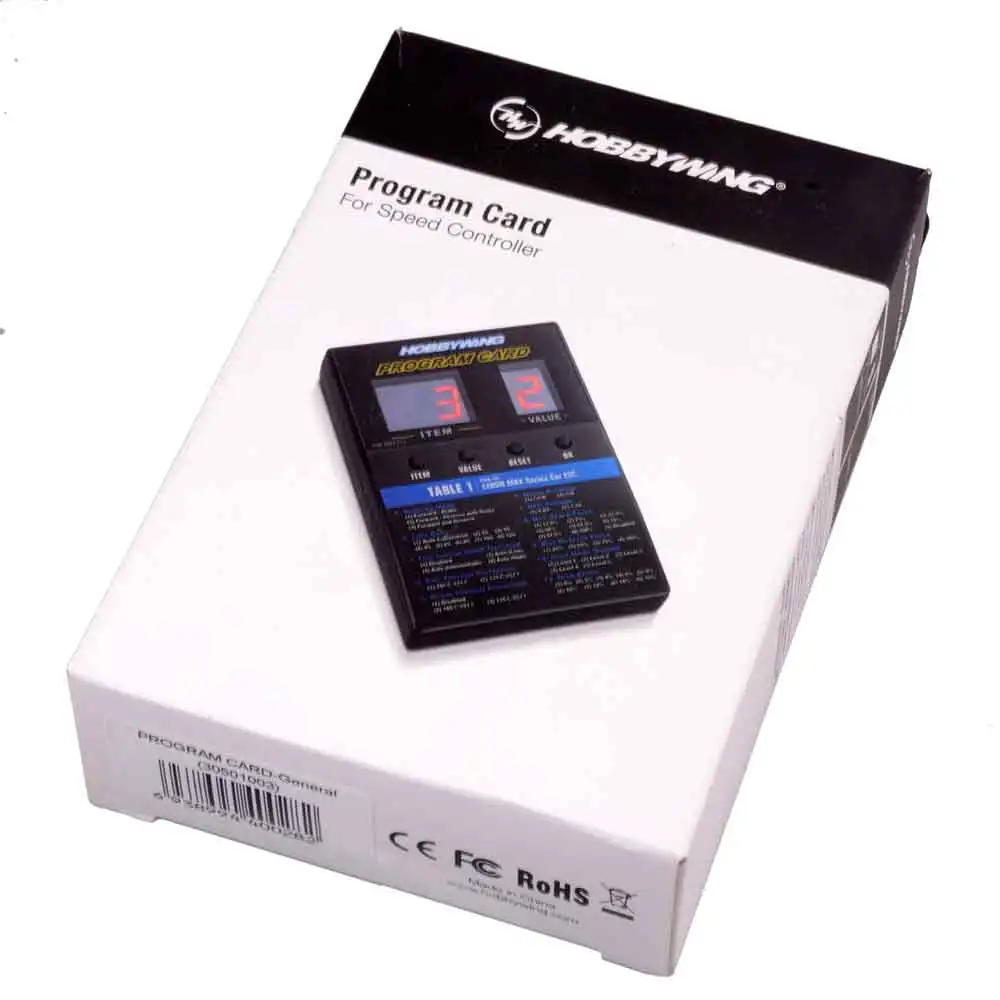 Hobbywing Model Car ESC LED ProgramBox_2C Programming Card / Program Card / Setup Card XERUN (speed dragon) or EZRUN (wolf)
