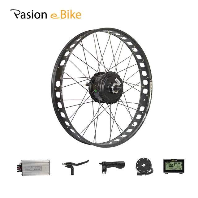 Pasion E Bike 48v 500w 750w Electric Bicycle Conversion Kit 26 Fat Pasion E Bike 48v 500w 750w Electric Bicycle Conversion Kit 26 Fat Rear Wheel Motor With Bafang Hub Kits