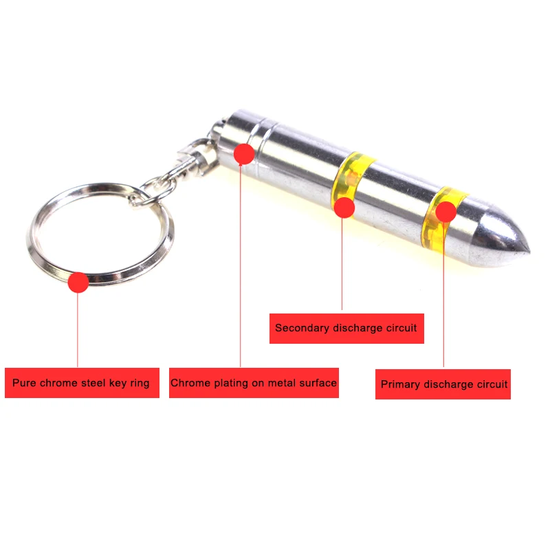 

Anti-static Keychain Car Key Ring Built-in LED Emitter Car Interior Accessories VS998