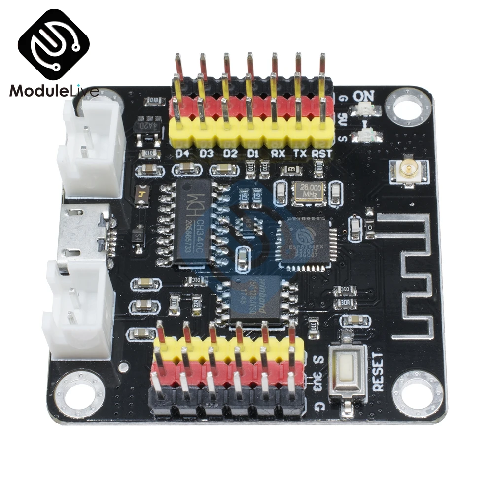 Беспроводной модуль CH340 ESP8266 CH340G Micro USB 5 В 3 Wi Fi 32 бит|Детали и аксессуары для