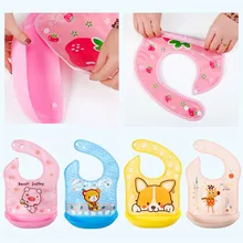 Водонепроницаемые детские силиконовые нагрудники, тканевые нагрудники для малышей, регулируемый передник для кормления цветной платок-слюнявчик, милые Мультяшные детские нагрудники на кнопках, Новинка