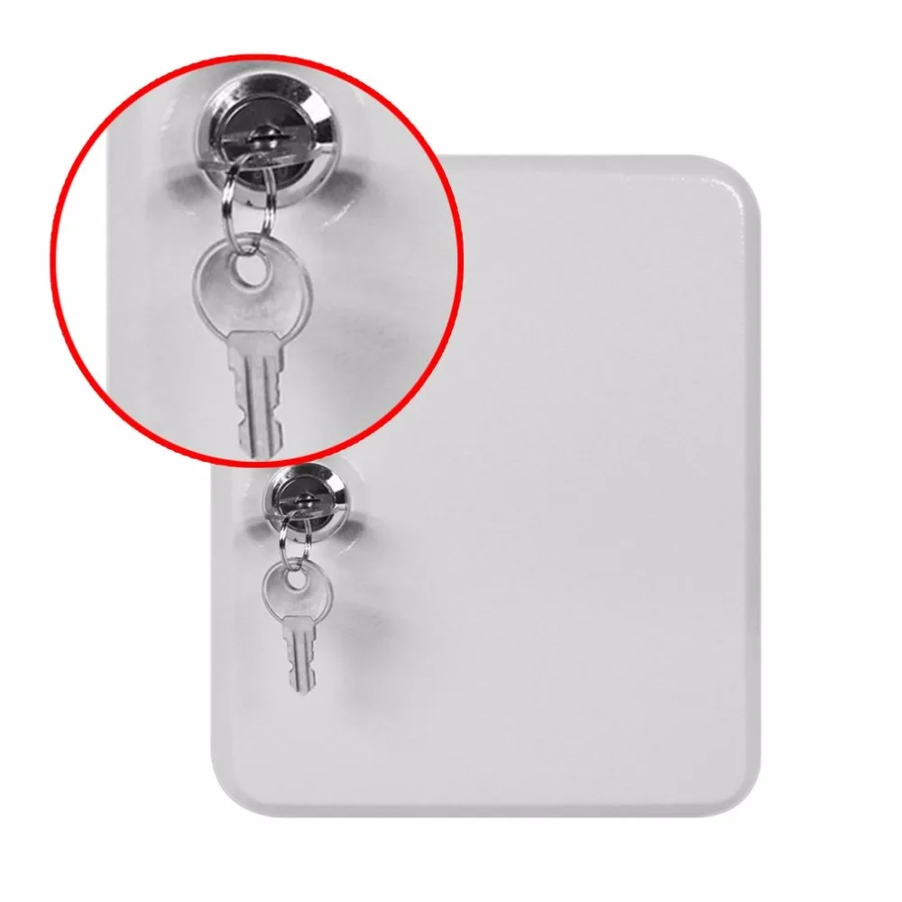 Key Cabinet Lockable Metal Box With 48 /45Tags Wall Mounted Security Key Storage For Property Management Company Home Office