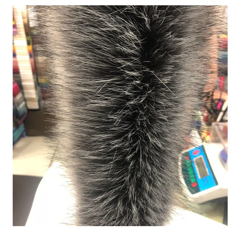 

Faux fox fur imitation raccoon artificial fur plush collar fabric 2300（g/㎡）