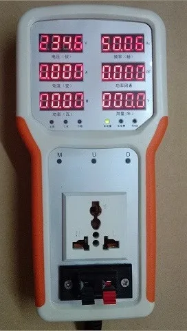 Портативный измеритель мощности анализатор ток-напряжение коэффициента мощности частота ПГ вверх-вниз предел оповещения установка