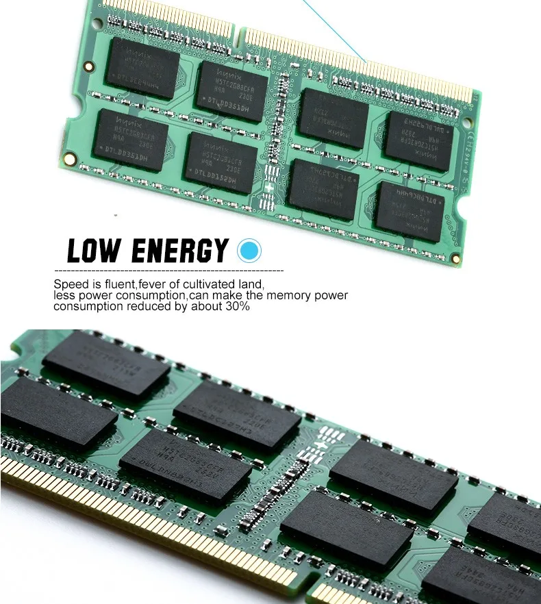 Kllisre DDR3L DDR3 4 ГБ 8 ГБ 1333 МГц 1600 SO-DIMM 1,35 V 1,5 V ОЗУ для ноутбука 204Pin ноутбук карта оперативной памяти
