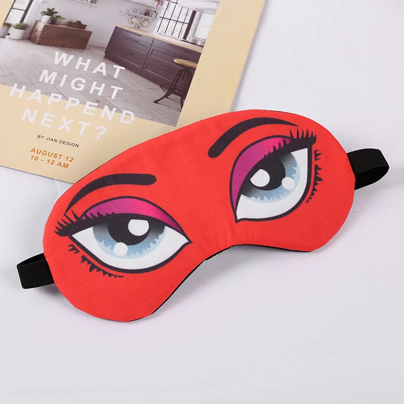 3D девочек глаз маска-козырек для глаз Мультяшные секси леди в виде больших глаз маска для сна повязка на глаза, маска для сна для путешествия отдыха с повязкой на оттенков Вечерние Маски - Цвет: 4