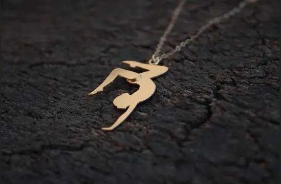 

Gold Gymnastics Necklace , Dancer Necklace ,Girl Gymnast , Dancer Gift ,Gymnast Gift , Dance Teacher , Gymnastics Jewelry