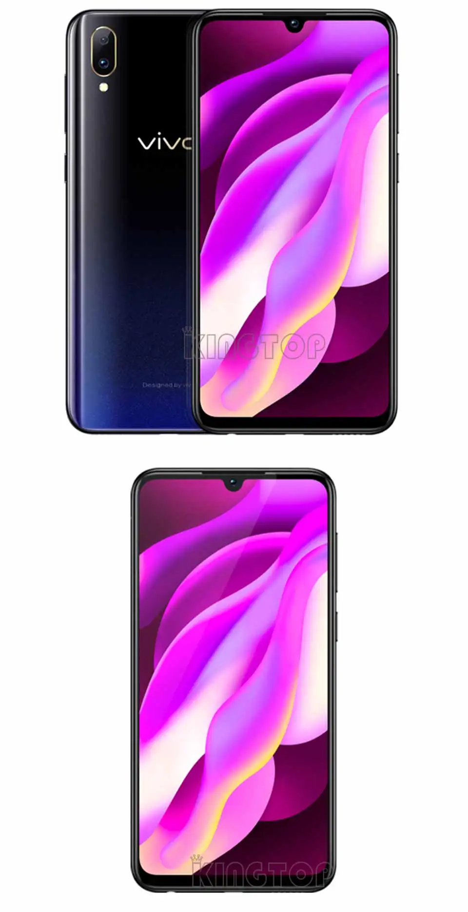 Мобильный телефон VIVO Y97, 4 Гб ОЗУ, 128 Гб ПЗУ, четыре ядра, 6,3 дюймов, полный экран, 16,0 Мп+ 2,0 МП, двойная тыловая камера, отпечаток пальца