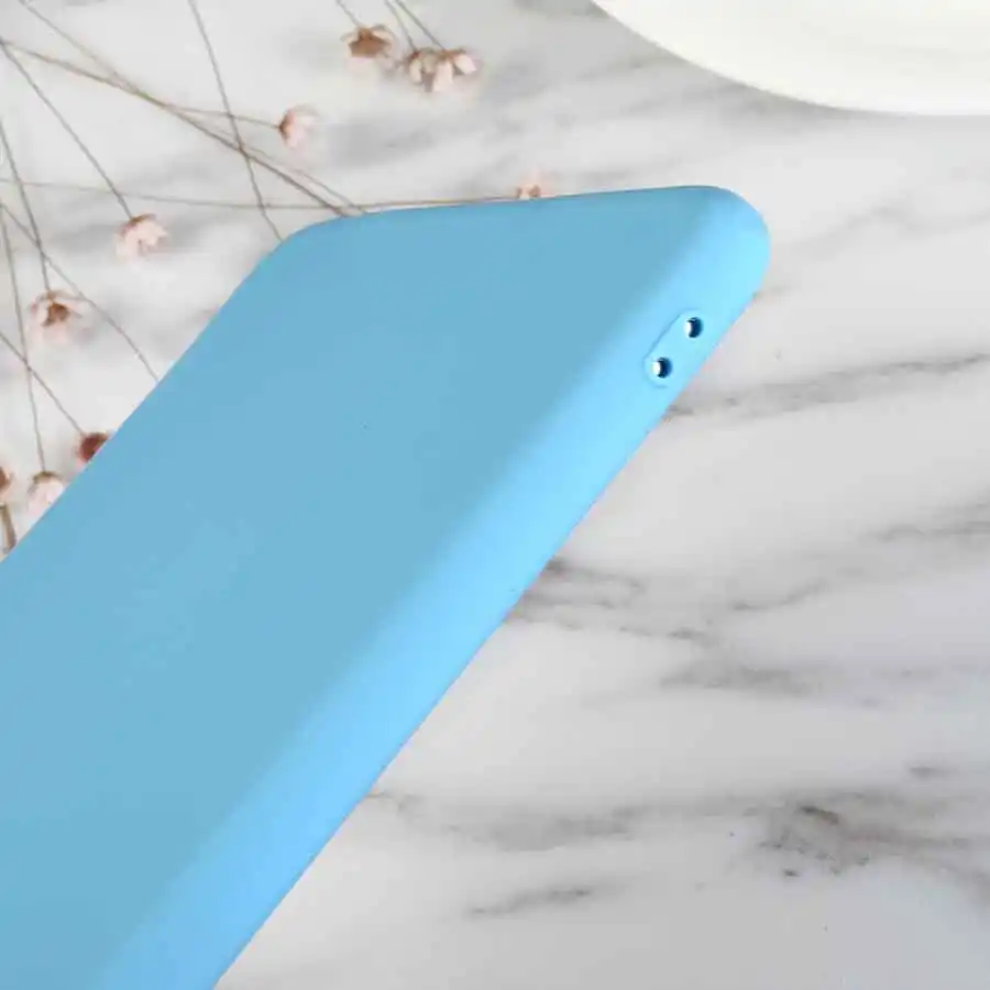 De Lujo cielo azul suave silicona funda para iPhone x XR XS Max 5 De Lujo cielo azul suave silicona funda para iPhone x XR XS Max 5