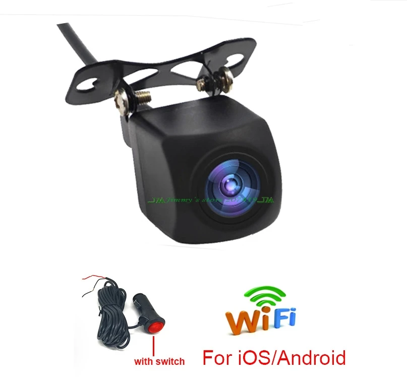 

WIFI Reversing Camera Night Vision Car Rear View Camera With ON-OFF Switch Button For IPhone And Android Tachograph