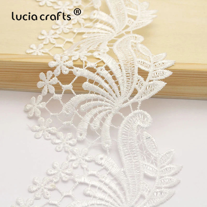 Lucia crafts 1 ярд 9,5 см черно-белая кружевная лента ручной работы кружевная отделка лоскутное материал пошив одежды «сделай сам» Аксессуары N0201