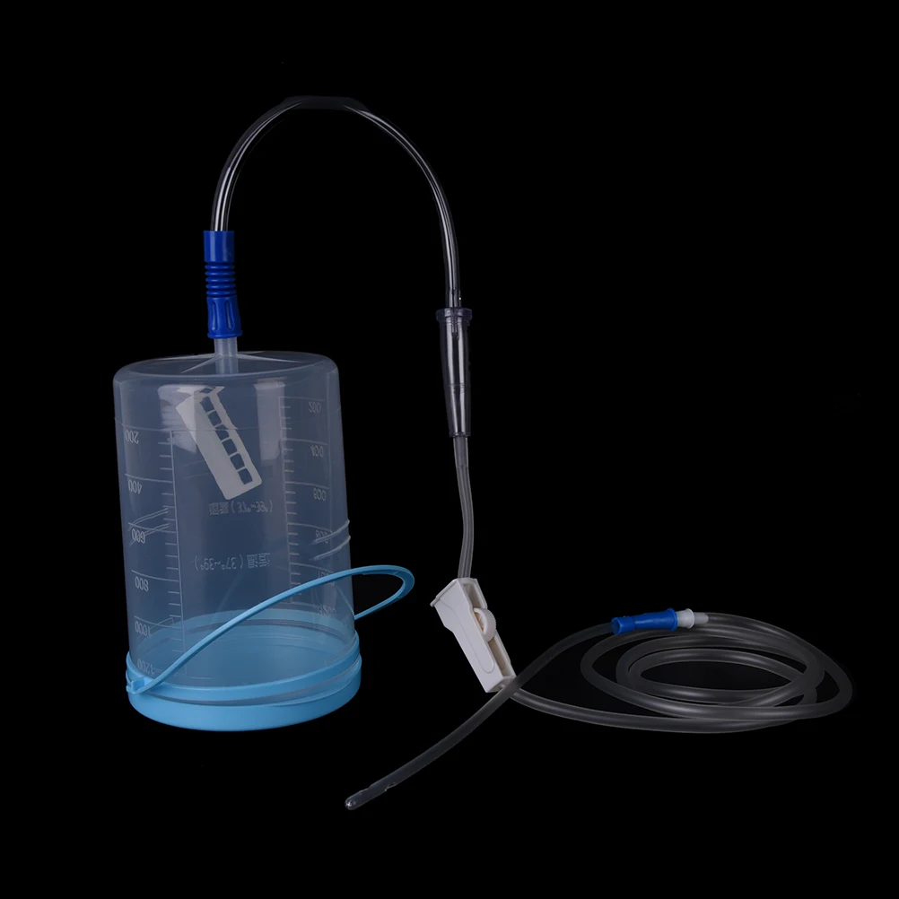 Новая бытовая клизма кишки Gesen кофе кишки баррель сумка для клизмы устройство для гидротерапии с 10 трубками гигиенический продукт