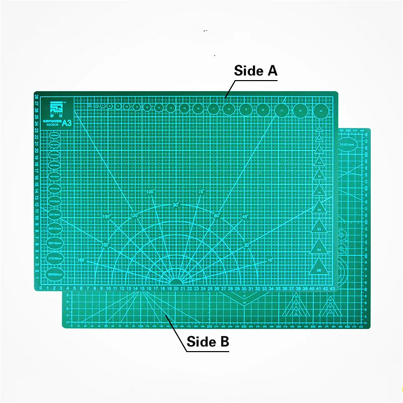 A3 ПВХ 45*30 см бумагорез коврик для резки ткани кожа Бумага ремесленные/разделочный нож Двусторонняя Исцеление разделочная доска инструментов "сделай сам"