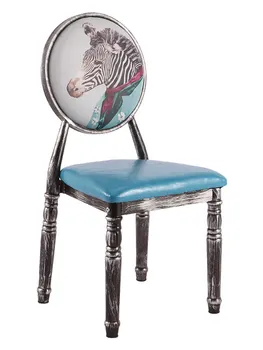 

Retro Home Dining Chairs Hotel Reception Chairs Upholstered Chairs for Cafeteria/bedroom/living /patio/makeup/manicure Dotomy