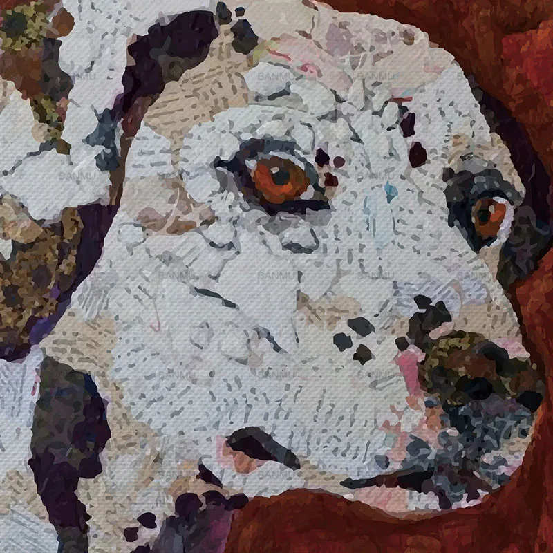 Картина плакат и принт животные красочная собака холст живопись настенный плакат для декора для гостиной стены искусство картина домашний декор