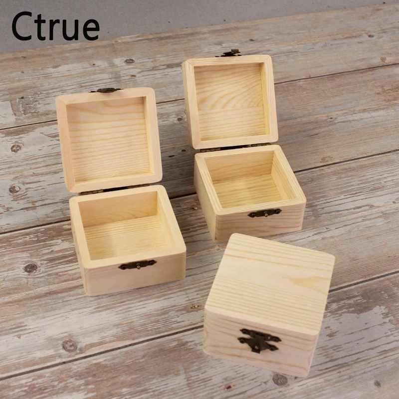 8cmX8cmX5cm wedding ring box wooden wedding Ornaments box Rustic Gift box Wedding Ring Bearer