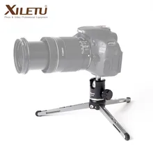 XILETU MT26+XT15 High Bearing Desktop Bracket Mini Tabletop Tripod and Ball Head For DSLR Camera Mirrorless Camera Smartphone