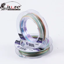 ILURE 100 м 8 Плетеный Рыбалка Line 8 Strand ПЭ Линия многоцветный лодка Рыбалка линии один Цвет один метр большая игра Провода