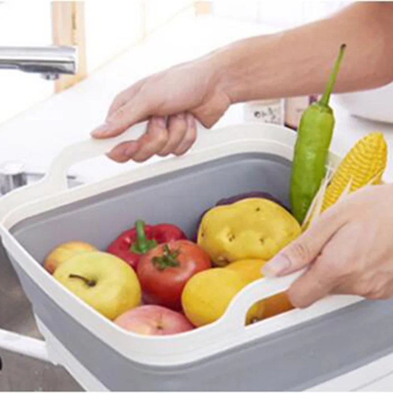 

Multi-functional Scalable Sink Basket Storage Folding Basket Fruit Vegetable Organization Sink Holder Kitchen Gadgets Tools 8