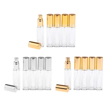 

5x 8ml Refillable Containers Perfume Atomizer Empty Spray Bottle Clear Glass Vials