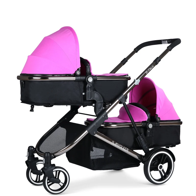 Baby Stroller For Twins Baby Carriage For Newborns Pram Double Stroller Cradle