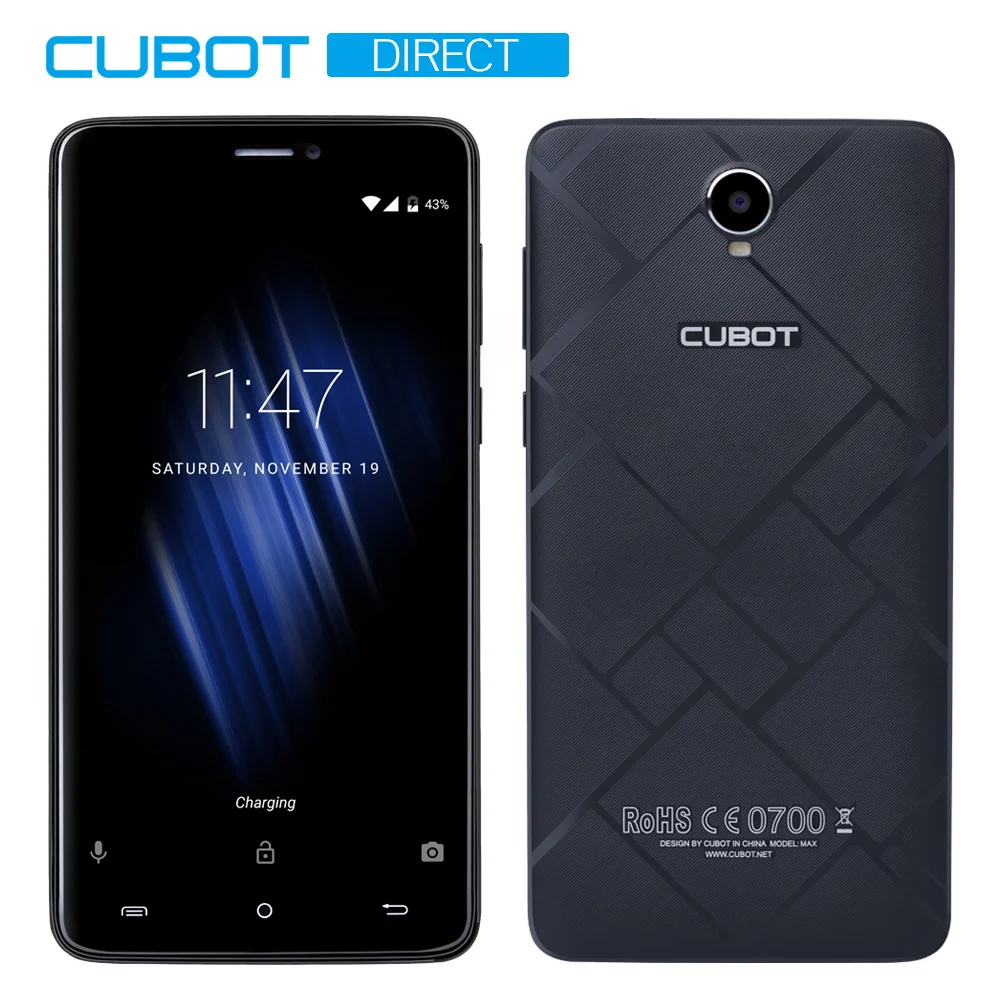 Cubot Note Plus 5,2 "FHD экран оригинальный Android 7,0 4 ядра MT6737T 3 ГБ оперативная память 32 ГБ Встроенная Идентификация отпечатков пальцев 4G LTE 2800 мАч