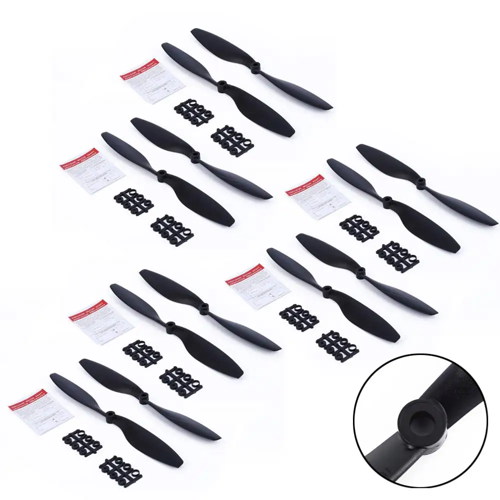 

12PCS 1045 Propeller 10in CW CCW 10X45 Props Accessory for F450 F550 Drone DIY Quad-copter RC Blade Spare Parts Wing Fans