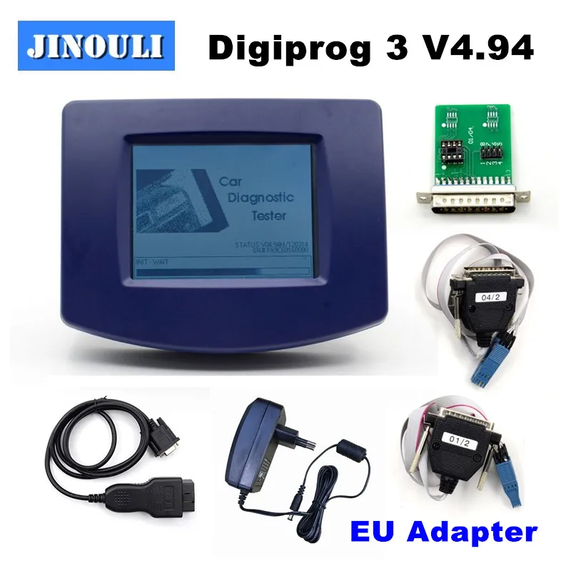 

2018 Digiprog III V4.94 Digiprog 3 + OBD2 ST01 ST04 cable odometer correction tool Digiprog3 main unit change car mileage tools