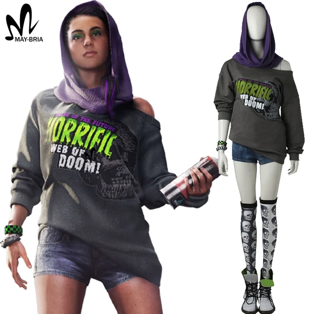 Watch Dogs 2 Sitara Cosplay Costume Halloween costumes adult women Dedsec Sitara costume suit