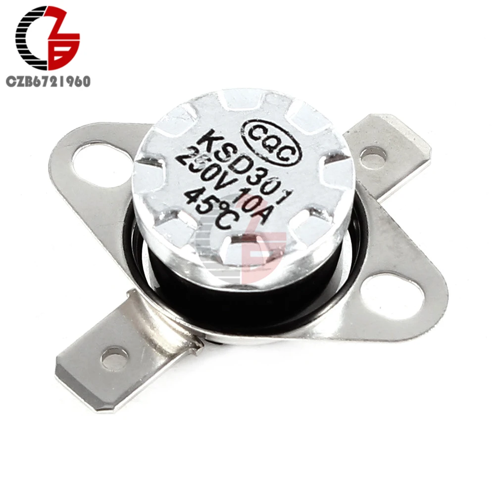 

KSD301 45*C / 113*F Degree Celsius NC Temperature Switch Thermostat 10A 250V