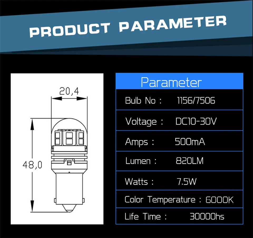 P21W led 1156 -10