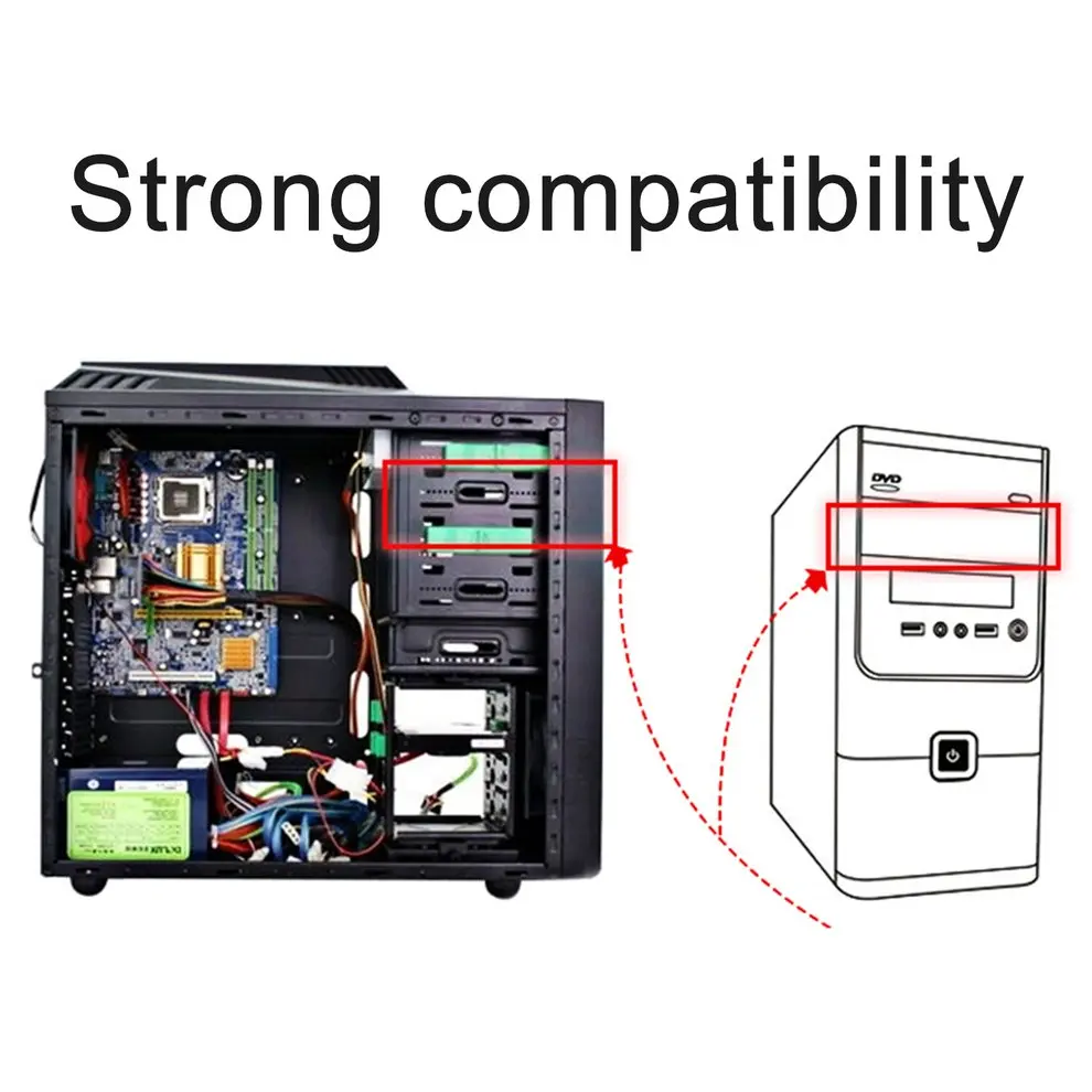 OImaster Multi-functional Combination of Multi-use Hard Drive Conversion Rack Standard 5.25 Inch Device for 2.5" 3.5" Hard Disk OImaster Multi-functional Combination of Multi-use Hard Drive Conversion Rack Standard 5.25 Inch Device for 2.5" 3.5" Hard Disk