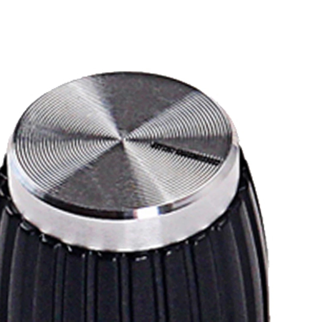 5 шт. пластик черный гитары стерео усилитель ручки усилителя кнопки с серебряной крышкой для Marshall