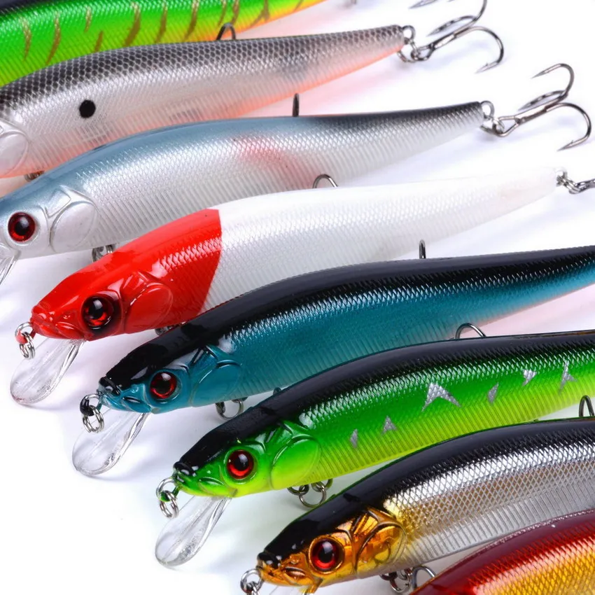 Najtaniej 10 sztuk twarda przynęta zestaw 23g 14 cm, 11.5 cm 14g wobler wędkarski lur iscas artificiai twarda przynęta Minnow przynęty wobler Crankbait