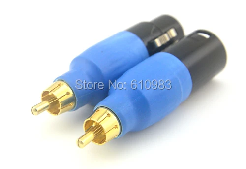 10 X Высокое качество RCA штекер XLR Plug Male Булавки адаптер+ 3 Булавки XLR female RCA Plug адаптер аудио разъем