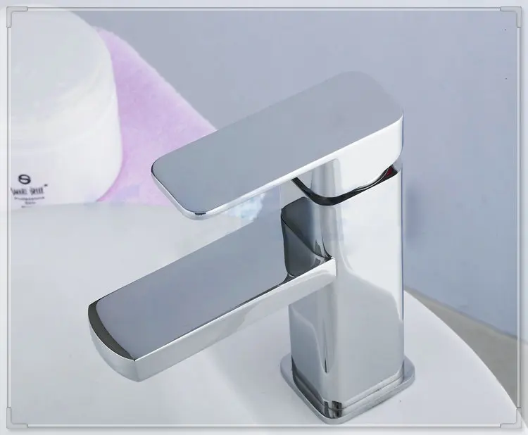 2014 New Luxury Basin Faucets torneira Brass Modern Chrome Polished Bathroom Vessel Sink Lavatory Faucet Mixer Tap led fau | Обустройство